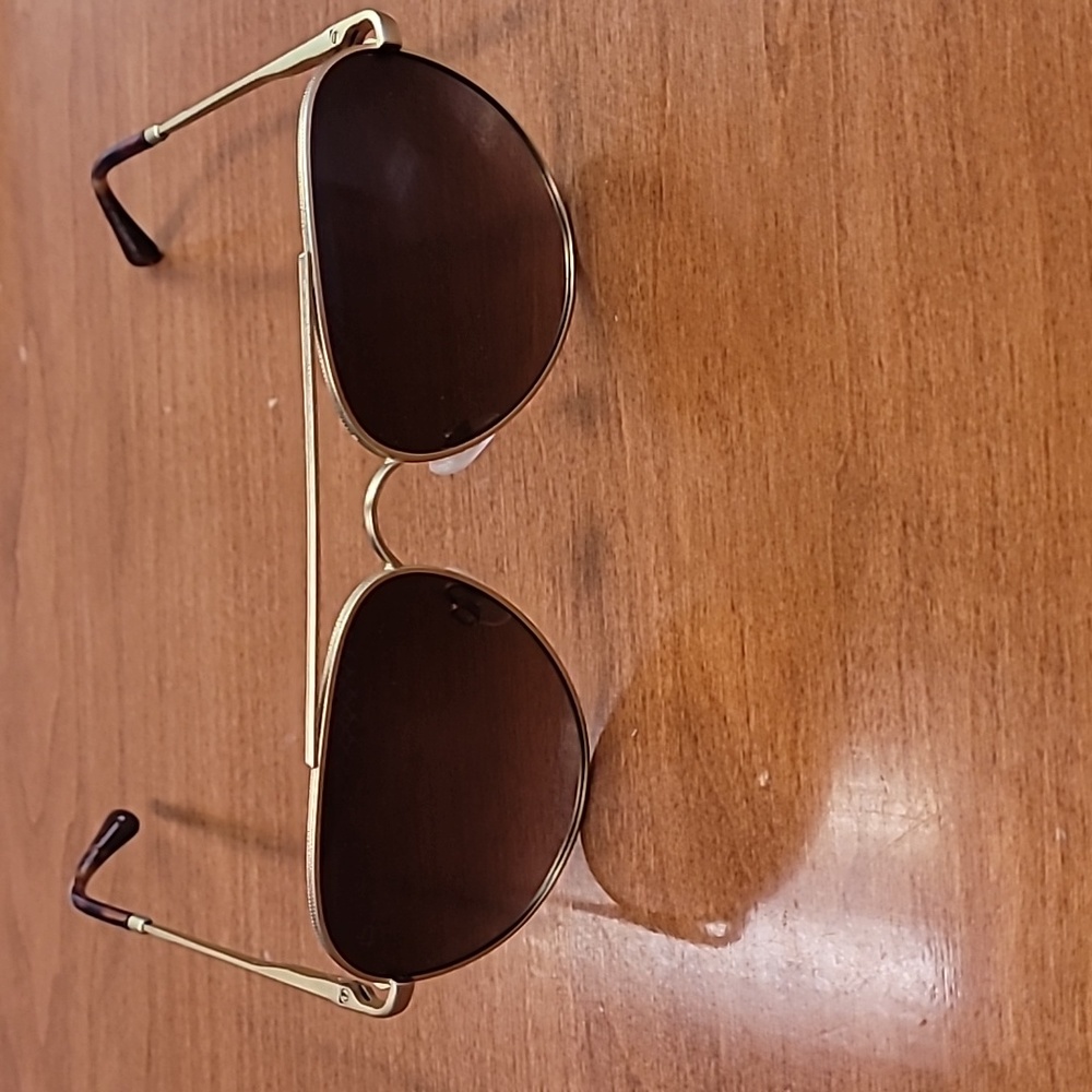 Price Recaux Limited Edition 'The Showstopper' Gold Aviators